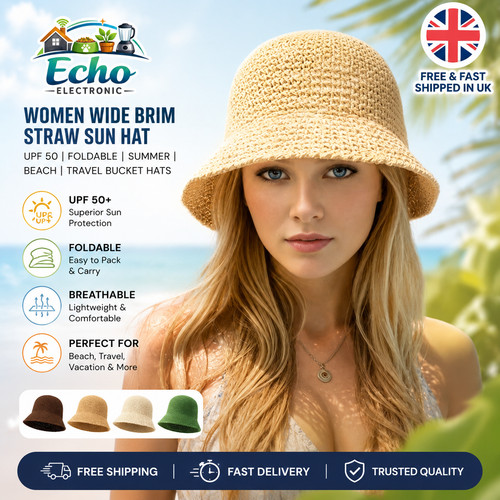 Women wide brim straw - women, hat