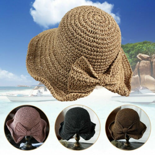 Ladies women sun hat straw - sun,