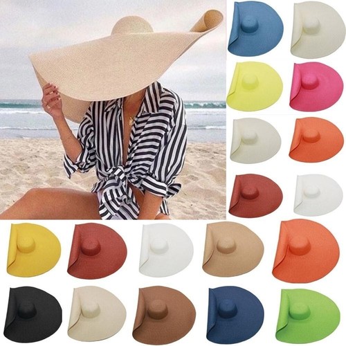 Oversized beach straw - straw, hat