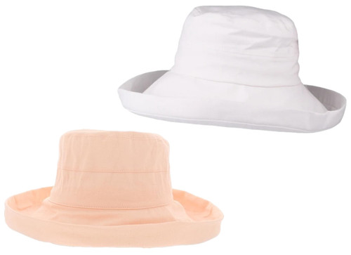 Womens cotton sun hat - cotton, roll