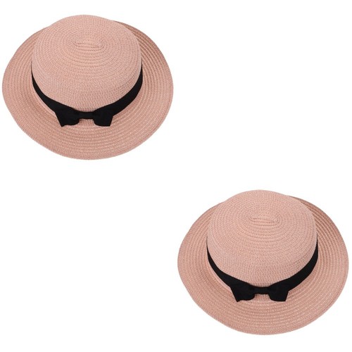 2pcs woven wide brim - 2pcs, sunproof