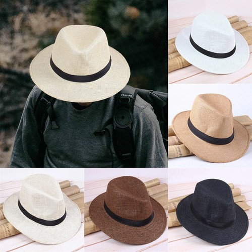 Men straw hat wide - men,