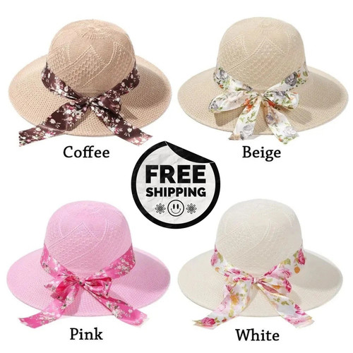 Ladies foldable sun - cap, beach