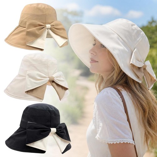 Womens foldable bowknot wide - womens,