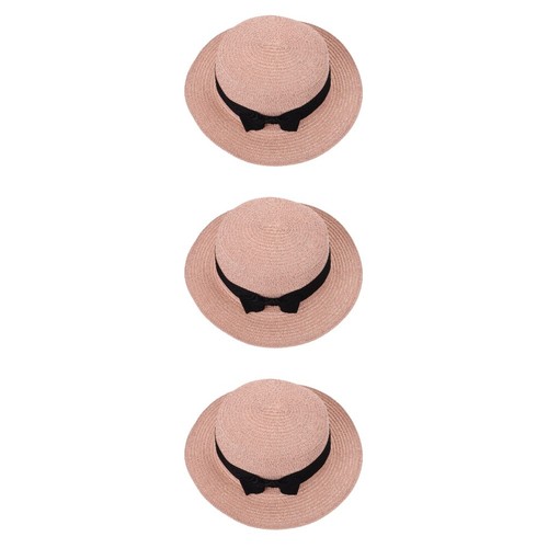 3pcs woven wide brim sun - woven,