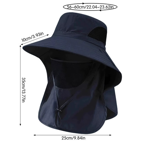 Summer bucket hat neck cover - bucket,
